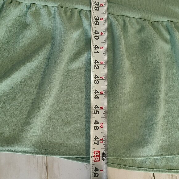 Hanna Nikole Green Ruffle Tiered Maxi Dress Plus 20W Party Modest Dance NEW - Picture 6 of 11